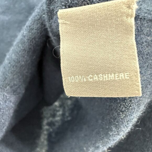 Neiman Marcus Women's Scoop Neck Sleeveless Cashmere Sweater Tank Blue Size L - Picture 4 of 8